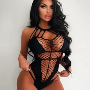 Veysira Asymmetric Lattice Bodysuit