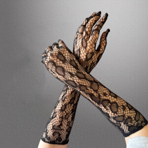 Veysira Floral Net Long Gloves
