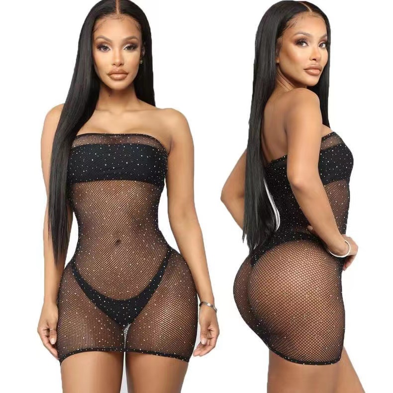 Veysira Rouvelle Strapless Sheer Mesh Mini Dress - Image 2