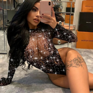Veysira Asteriane Bodysuit with Floral Openwork