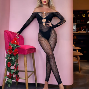 Veysira Severine Bodystocking with Central Chest Cutout