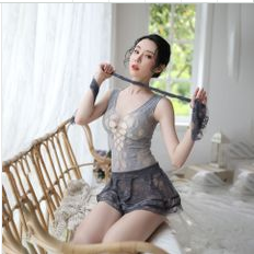 Veysira Floral Mesh Mini Dress