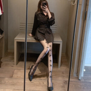 Veysira Patterned Mesh Stockings