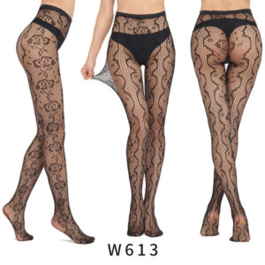 Veysira Ornate Floral Mesh Tights
