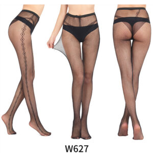 Veysira Dotted Line Mesh Tights