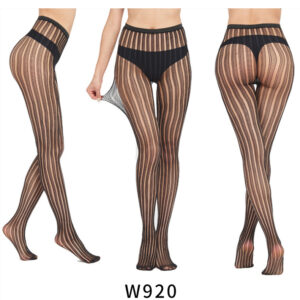 Veysira Pinstripe Mesh Tights