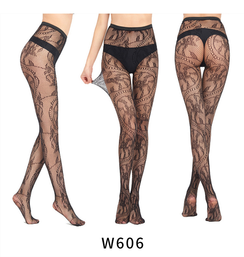 Veysira Baroque Floral Tights