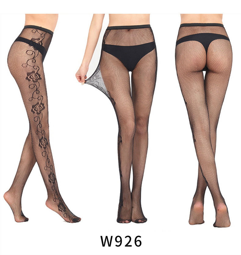 Veysira Floral-Front Mesh Tights