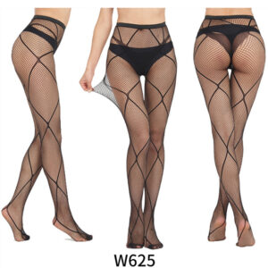 Veysira Cross-Line Sheer Tights