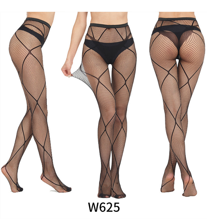 Veysira Cross-Line Sheer Tights