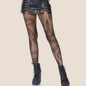 Veysira Ornate Scroll Pattern Tights