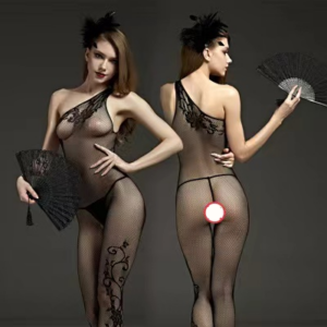 Veysira Soleine Bodystocking with Ornamental Front Pattern